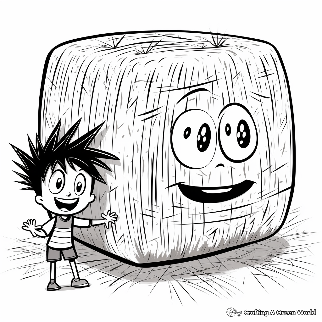 Hay Bale Labyrinth Coloring Pages 2