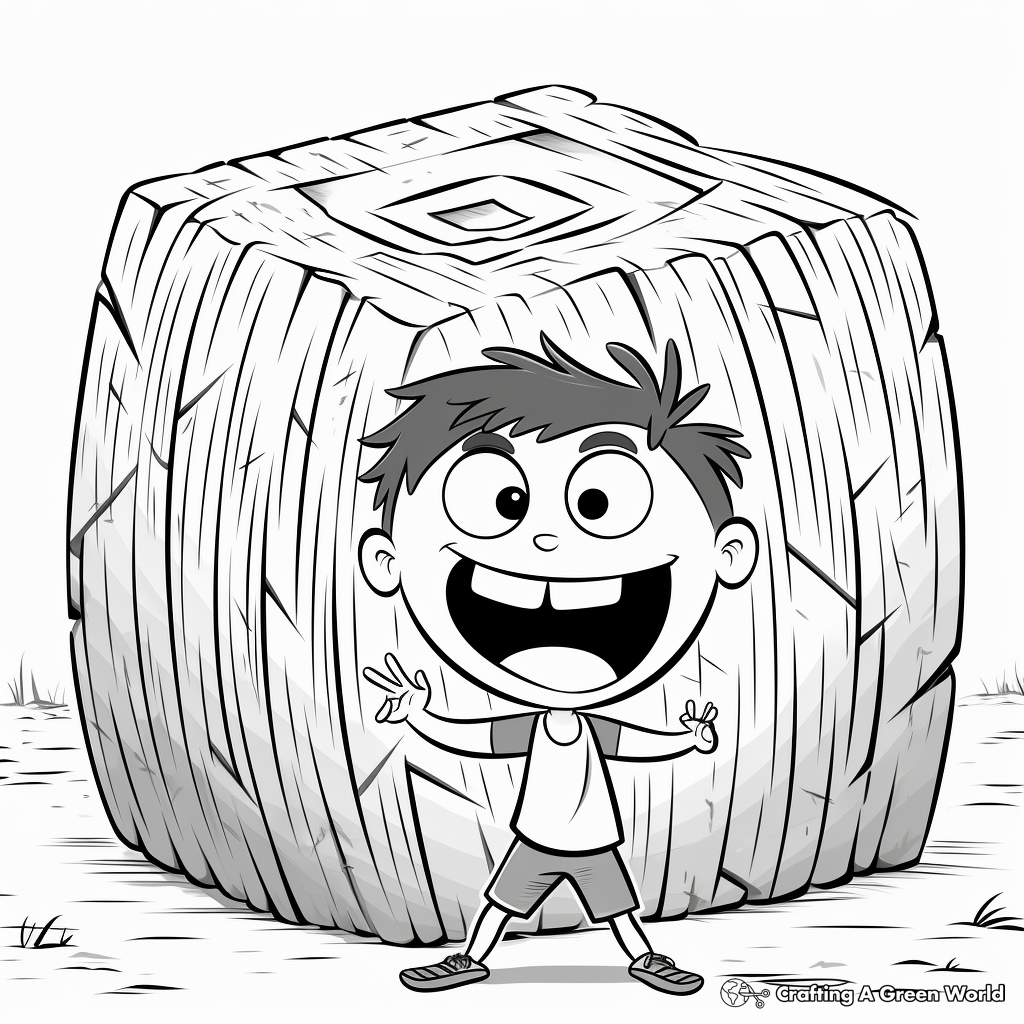 Hay Bale Labyrinth Coloring Pages 3