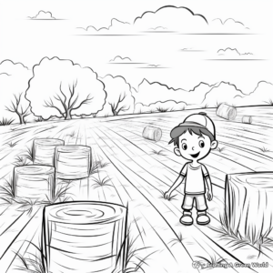 Hay Field Coloring Pages 3