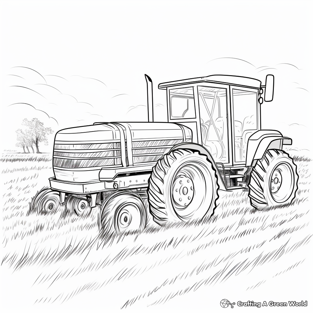 Hay Wagon Coloring Pages 1