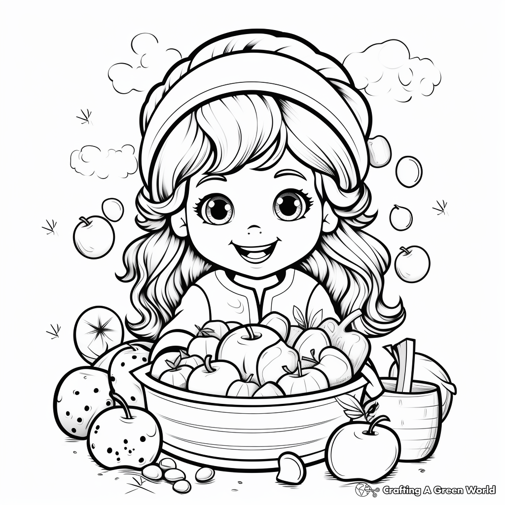 Health Boosting Fruits Get Well Soon Coloring Pages 1