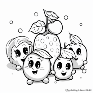 Health Boosting Fruits Get Well Soon Coloring Pages 2