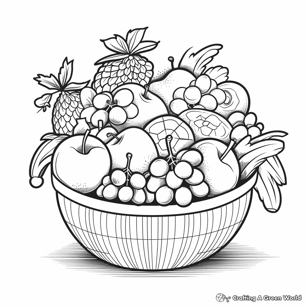 Health Boosting Fruits Get Well Soon Coloring Pages 3