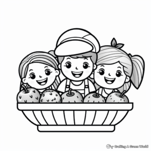 Health Boosting Fruits Get Well Soon Coloring Pages 4