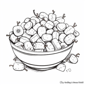Healthy Fruit Salad Coloring Pages 3