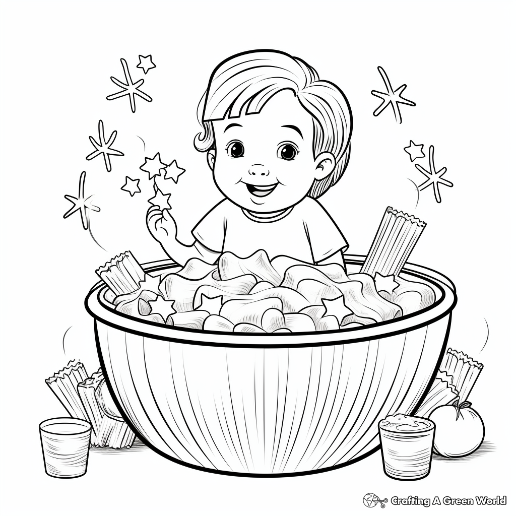 Healthy Gluten-free Mac and Cheese Coloring Sheets 2