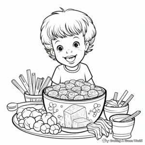 Healthy Gluten-free Mac and Cheese Coloring Sheets 4