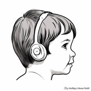 Hearing Aid and Ear Coloring Pages for Inclusion 3