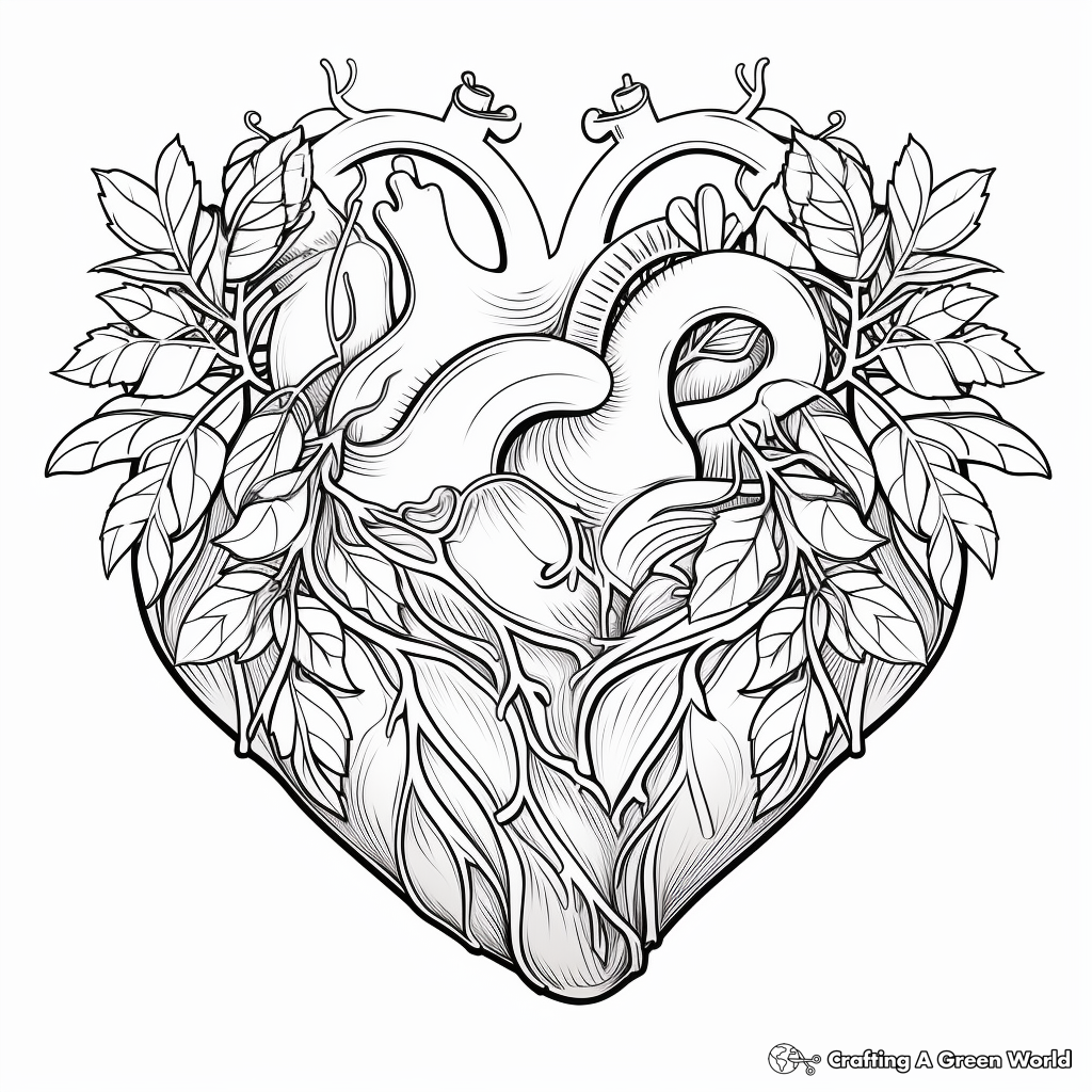 Heart Pattern Coloring Pages for Adults 1