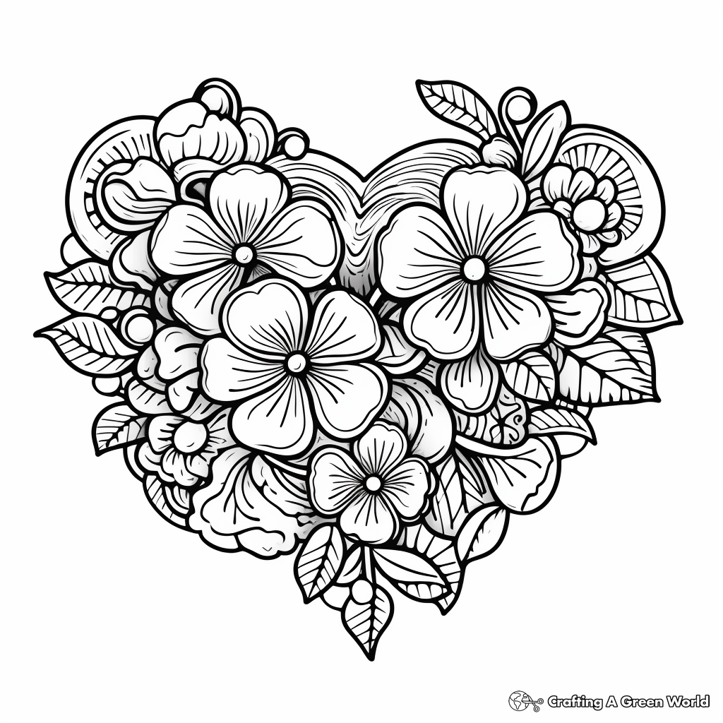 Heart-Warming Mandala Coloring Pages for Valentine's Day 4