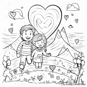 Heartfelt "Happy 50th Anniversary" Coloring Pages 1