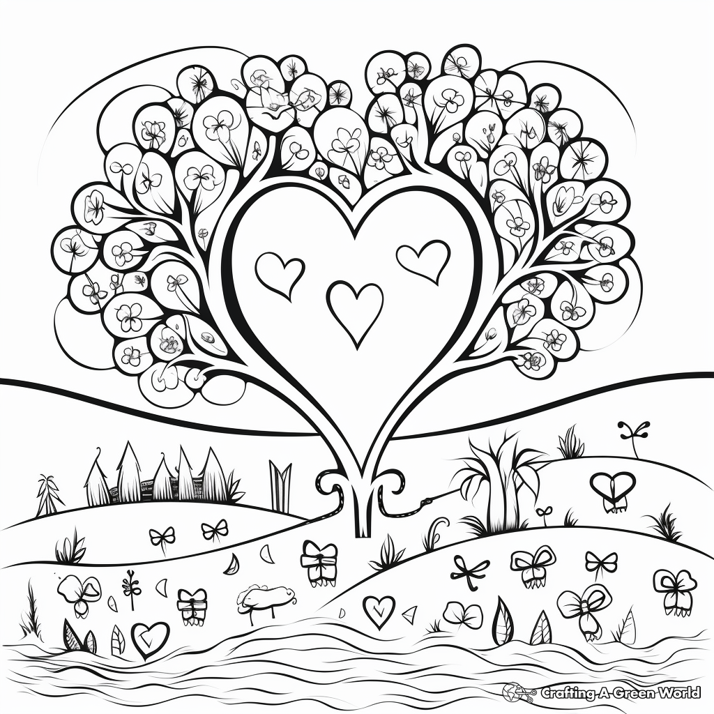 Heartfelt "Happy 50th Anniversary" Coloring Pages 2