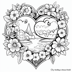 Heartfelt "Happy 50th Anniversary" Coloring Pages 4