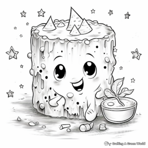 Heartwarming Baked Mac and Cheese Coloring Pages 3