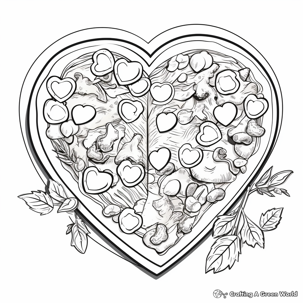 Hearty Meat Lovers Pizza Coloring Pages 1