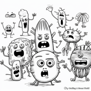 Helpful Bacteria Coloring Pages 1