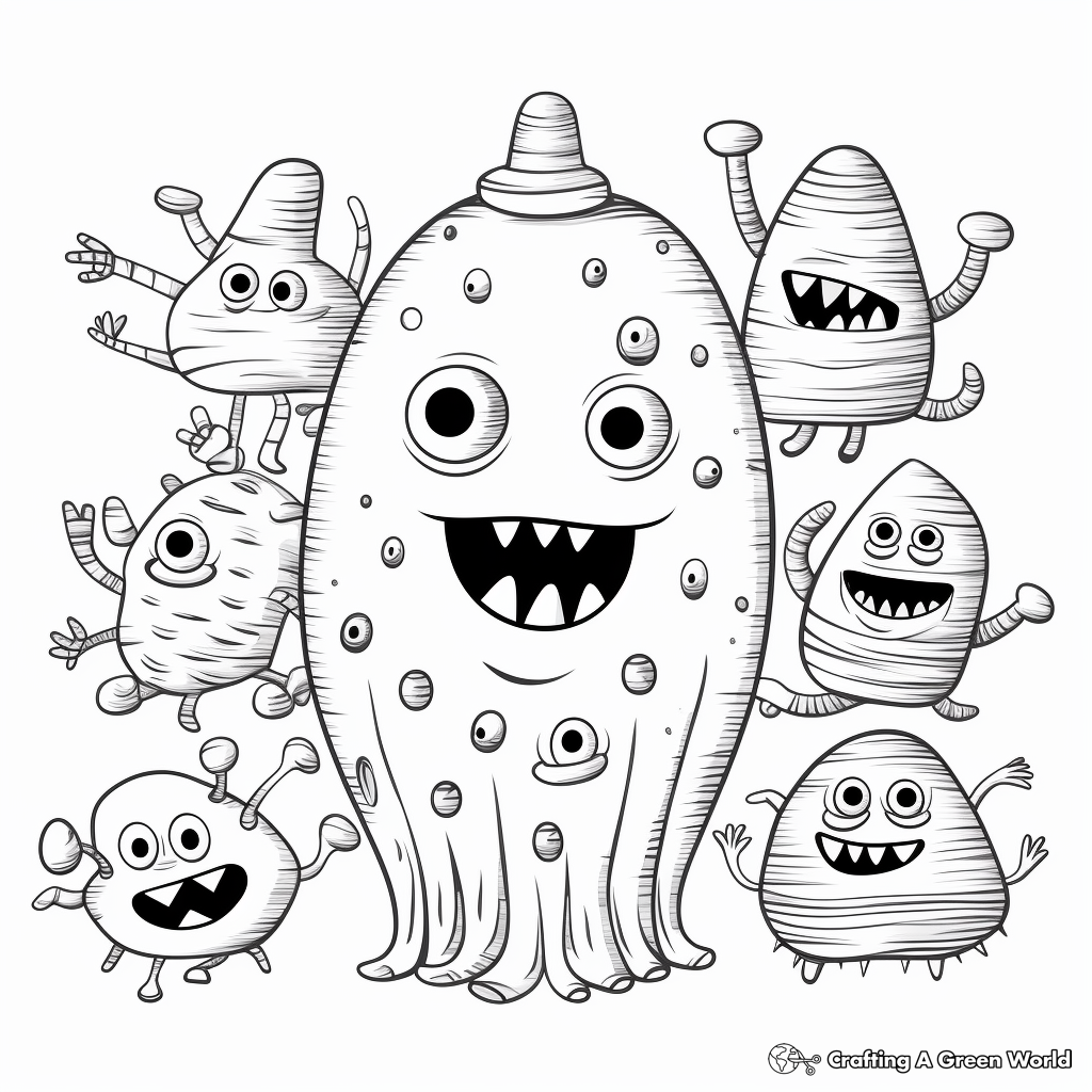 Helpful Bacteria Coloring Pages 2