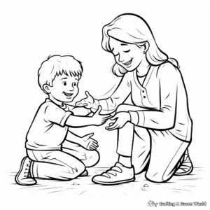 Helpful Hands: Kindness Coloring Pages for Kids 2