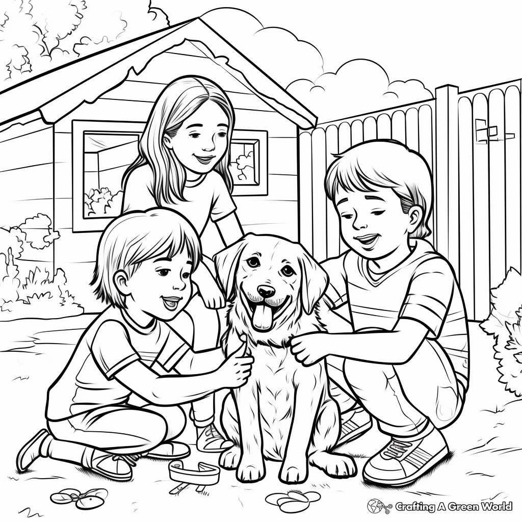 Helpful Shelter Workers Coloring Pages for Kids 4