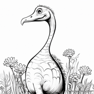 Herbivorous Euhelopus Coloring Pages for Children 3