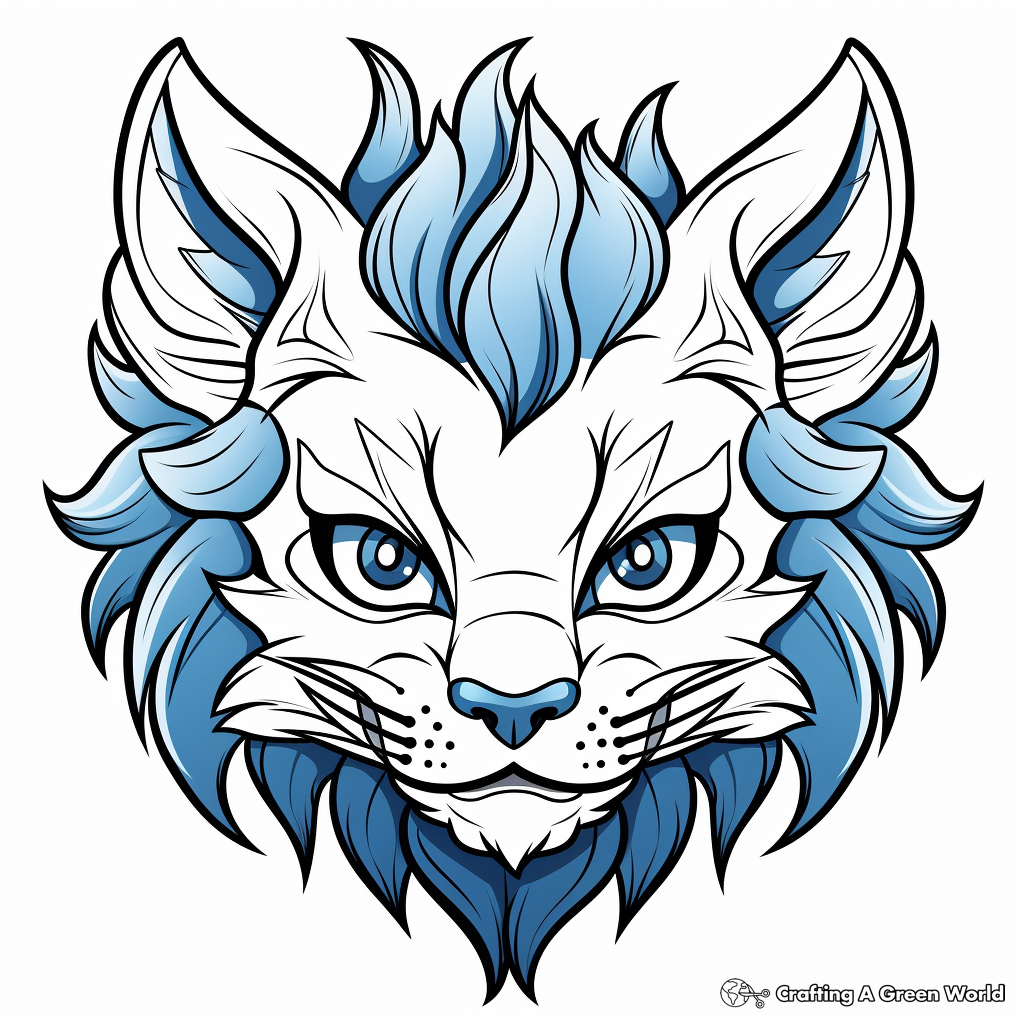 Heroic Lion Head Coloring Pages 3