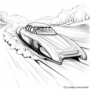 High-Speed Jet Sprint Boat Coloring Pages 3