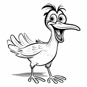 Hilarious Road Runner Bird Coloring Pages 4