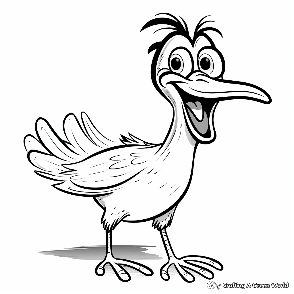 Hilarious Road Runner Bird Coloring Pages 4