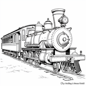 Historic 19th Century Train Coloring Sheets 3