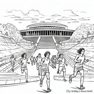 Historic Ancient Greek Olympics Coloring Pages 3