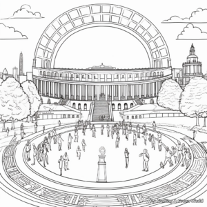 Historic Ancient Greek Olympics Coloring Pages 4
