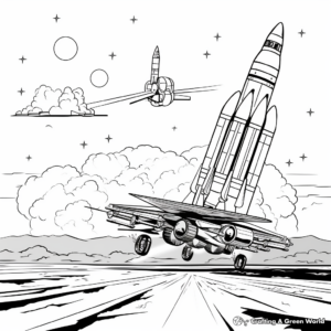 Historic Battles Featuring F18s Coloring Pages 4