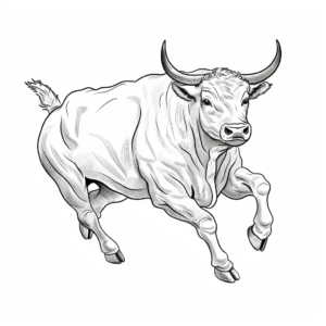 Historic Bull Leaping Coloring Pages 3