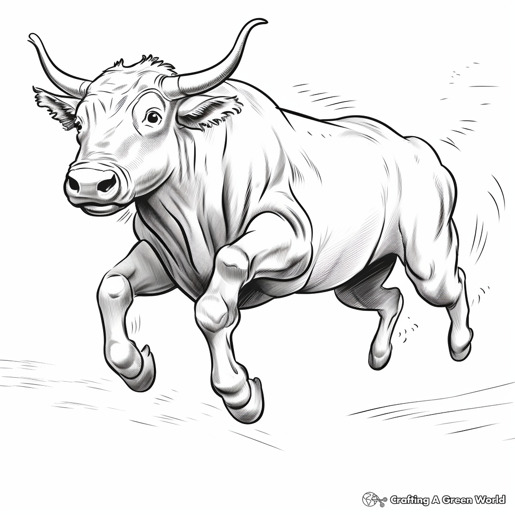 Historic Bull Leaping Coloring Pages 4