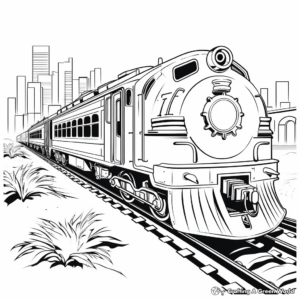 Historic Train Coloring Pages: The Orient Express 4