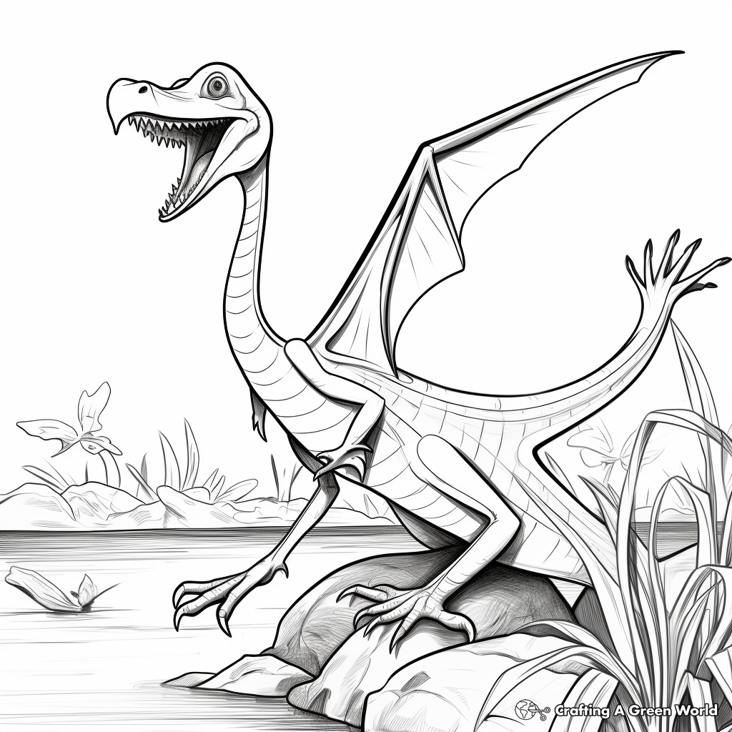 Historically Accurate Dimorphodon Coloring Pages 3