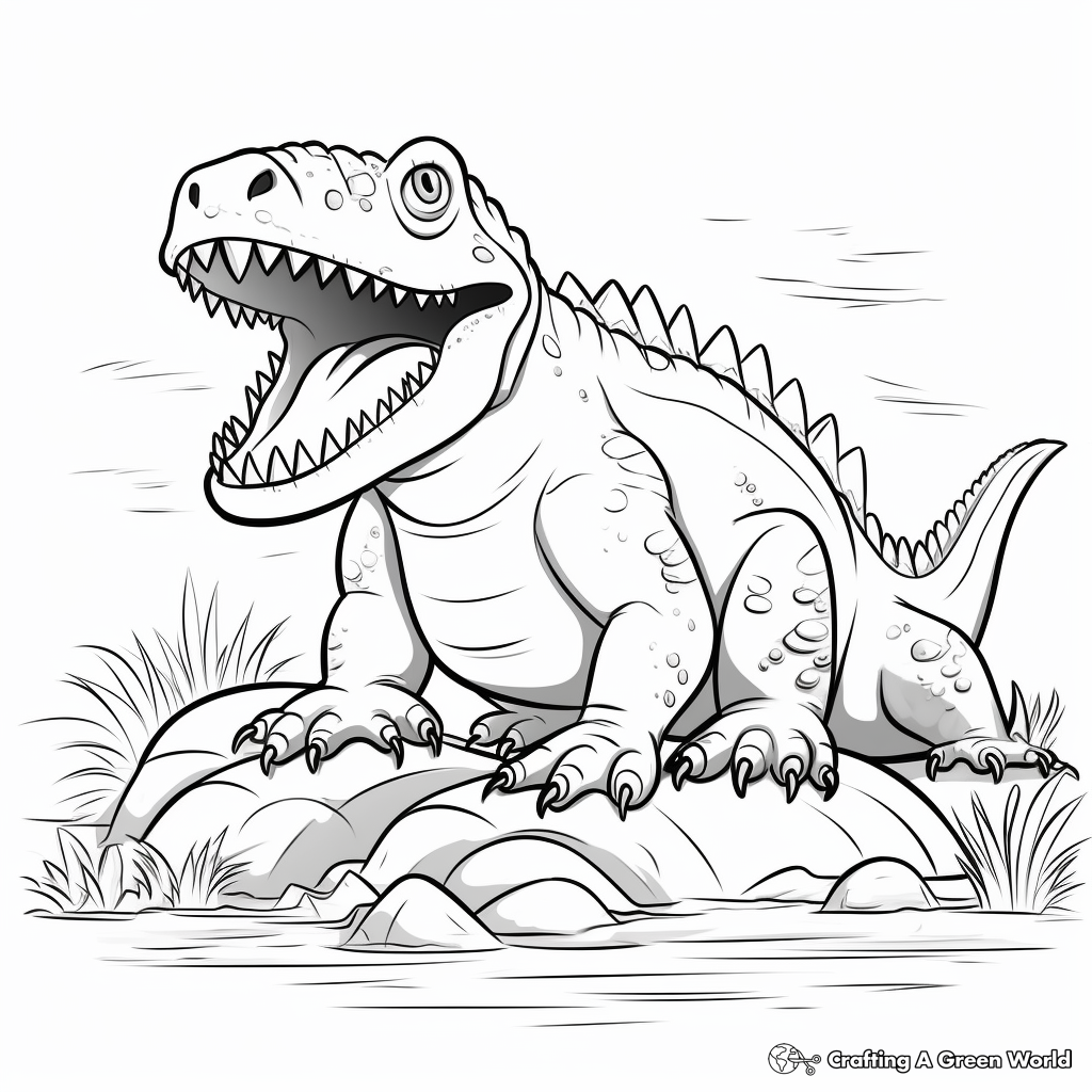 Historically Accurate Megalosaurus Coloring Pages 2