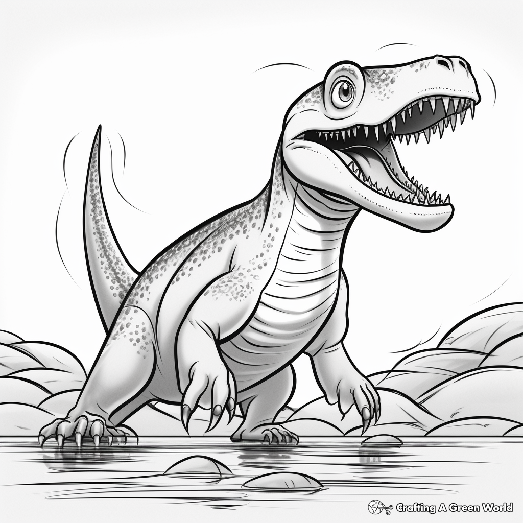 Historically Accurate Megalosaurus Coloring Pages 3