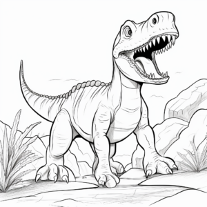 Historically Accurate Megalosaurus Coloring Pages 4