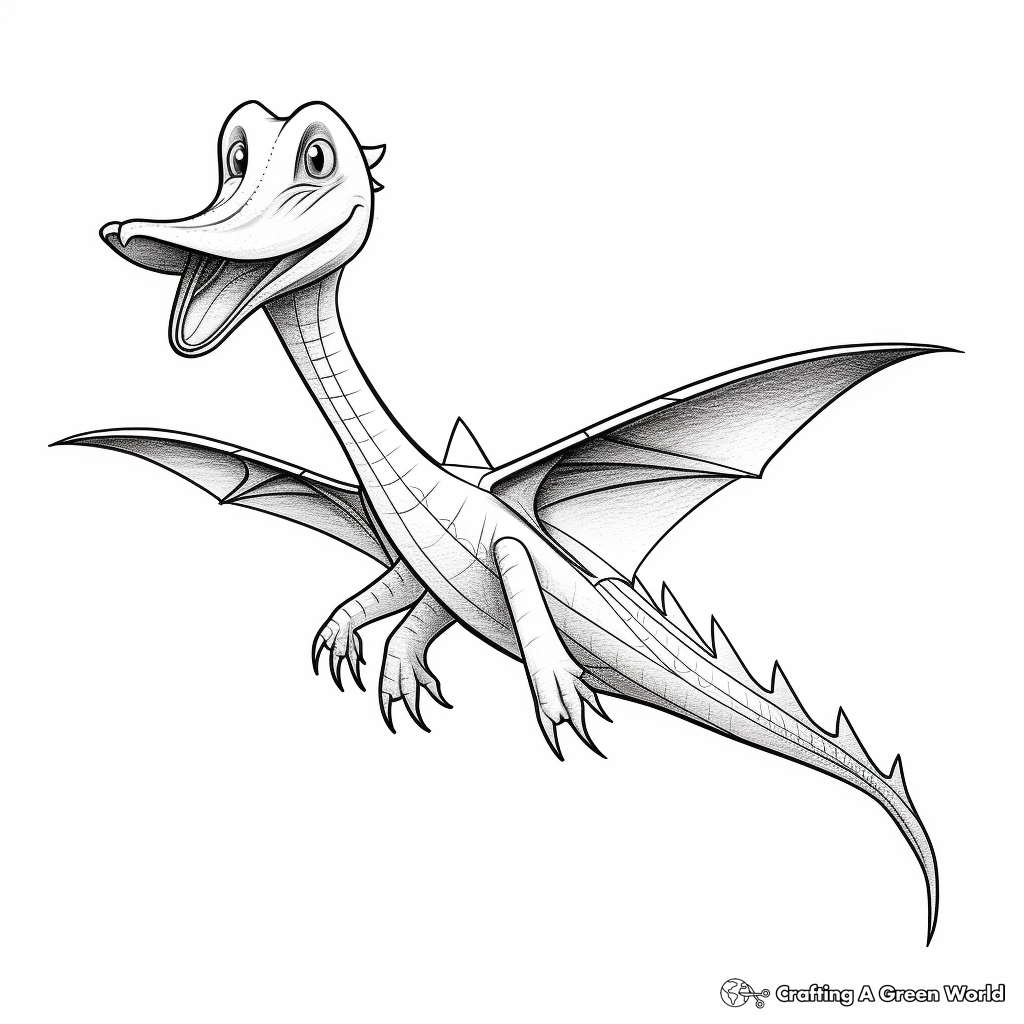 Historically Accurate Pteranodon Coloring Pages 3