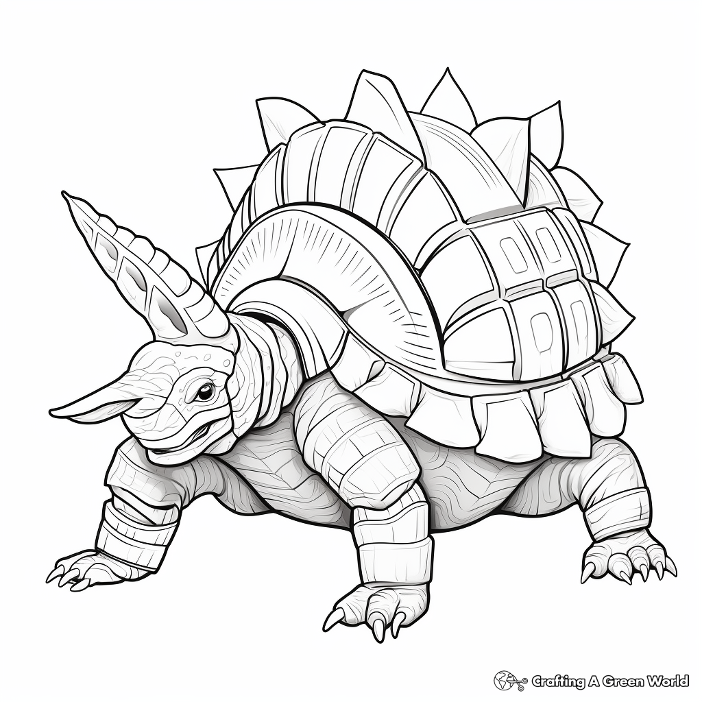 Historically Inspired Texas Armadillo Coloring Pages 4