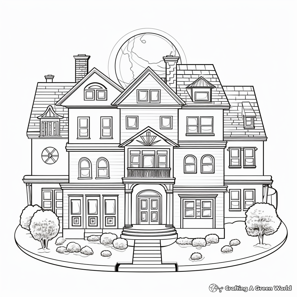 Houses Around the World Coloring Pages 2