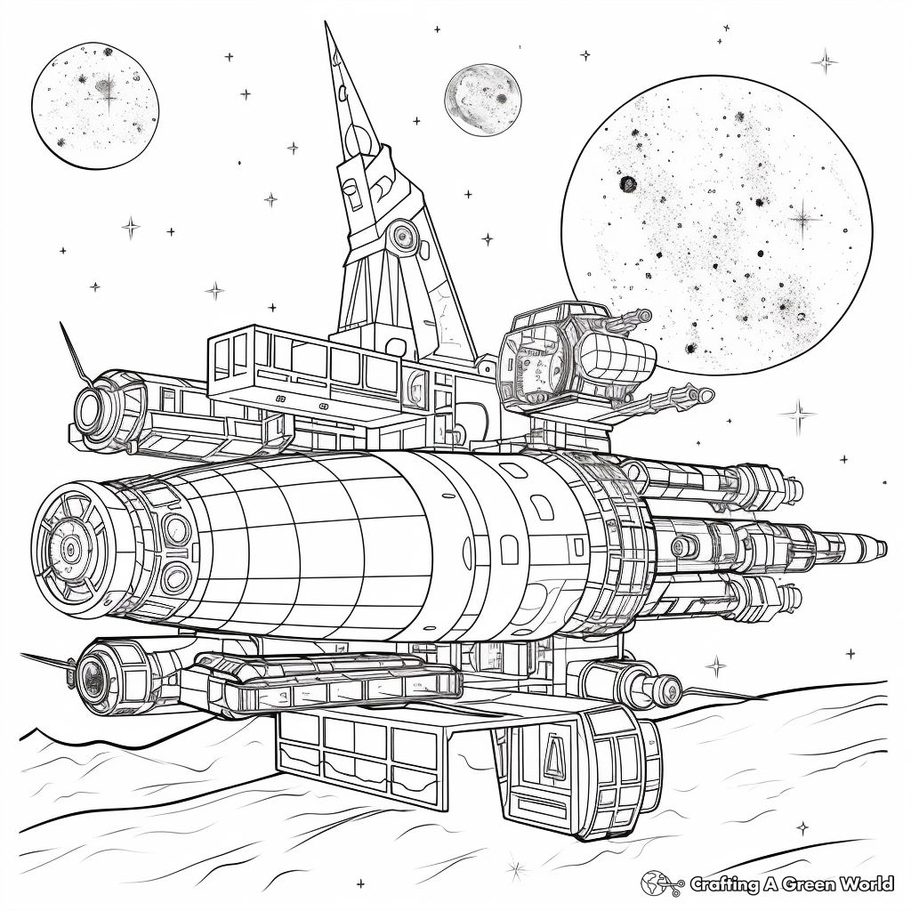 Hubble's Expansion of the Universe Galaxy Coloring Pages 4