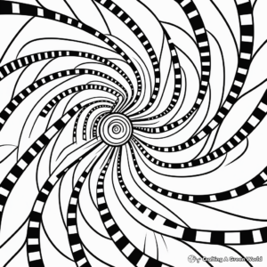 Hypnotic Spiral Coloring Pages 2