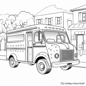 Ice Cream Truck Coloring Pages for the Summer 1