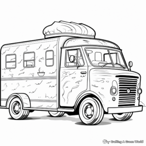 Ice Cream Truck Coloring Pages for the Summer 2