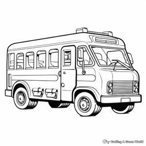 Ice Cream Truck Popsicle Coloring Pages 1