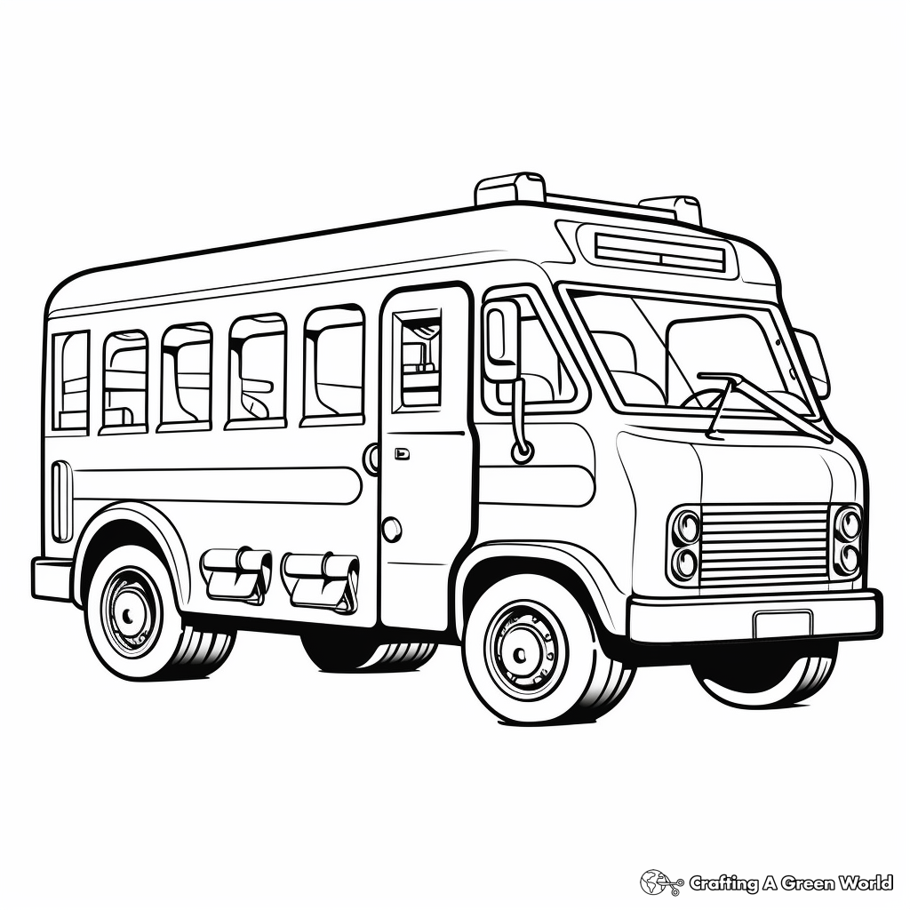 Ice Cream Truck Popsicle Coloring Pages 1