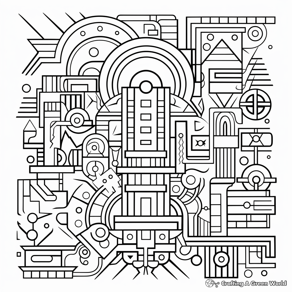 Illumination Geometry-themed Coloring Pages 2