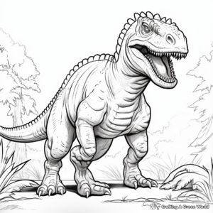Imaginative Carnotaurus Coloring Pages for Kids 2